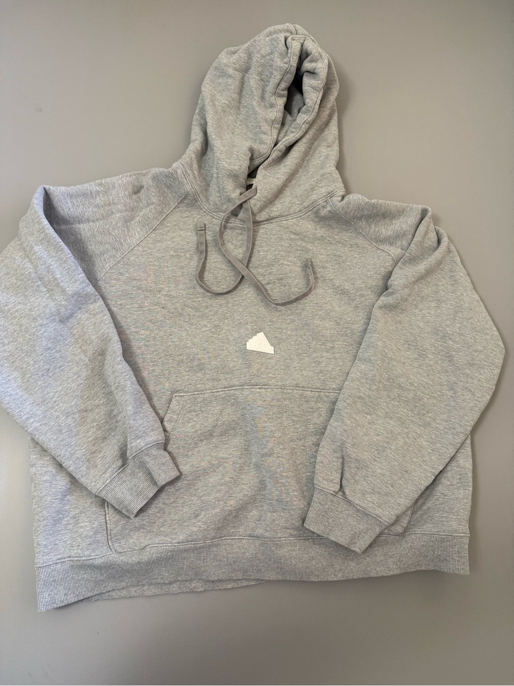 Adidas Grey Sustainable Hoodie XL. O5